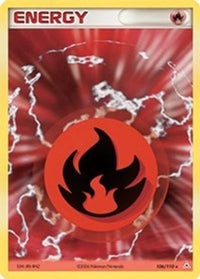 Fire Energy 106  - Holofoil Holon Phantoms - Holo Rare