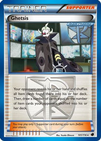 Ghetsis (Team Plasma) 101  - Holofoil Plasma Freeze - Holo Rare