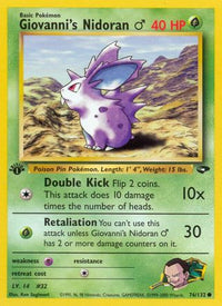 Giovanni's Nidoran M 076  - Unlimited Gym Challenge - Common