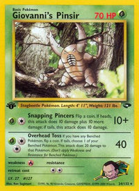 Giovanni's Pinsir (024/132) [Gym Challenge] 1st Edition - Rare