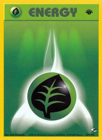 Grass Energy 129  - 1st Edition Gym Heroes - Common