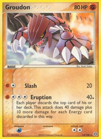 Groudon - 014/106/106  Emerald - Rare
