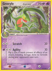 Grovyle (Delta Species)/100  - Reverse Holofoil Crystal Guardians - Rare