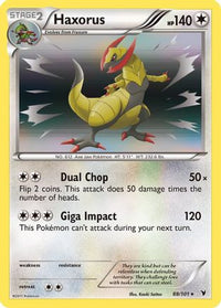 Haxorus  - Holofoil Noble Victories - Holo Rare
