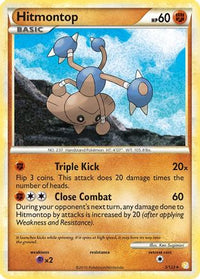 Hitmontop  - Holofoil HeartGold SoulSilver - Holo Rare