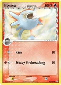 Horsea (Delta Species) 066  - Reverse Holofoil Holon Phantoms - Common
