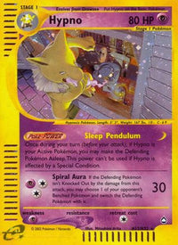 Hypno (H12)  - Holofoil Aquapolis - Holo Rare