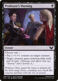 Professor's Warning [Strixhaven: School of Mages]