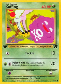 Koffing (058/82) [Team Rocket] 1st Edition - Common