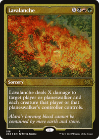 Lavalanche (Foil Etched) -  Foil (2X2-516) - Double Masters 2022