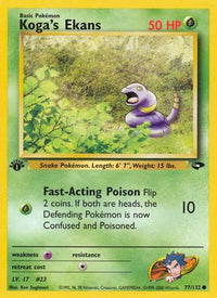 Koga's Ekans (077/132) [Gym Challenge] 1st Edition - Common