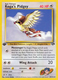Koga's Pidgey (49) (49) 049  - Unlimited Gym Challenge - Uncommon