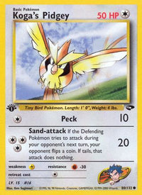 Koga's Pidgey (080/132) [Gym Challenge] 1st Edition - Common