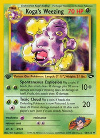 Koga's Weezing 050  - Unlimited Gym Challenge - Uncommon