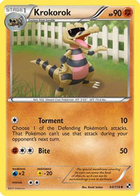 Krokorok  Black and White - Uncommon