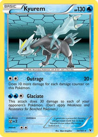 Kyurem  - Holofoil Noble Victories - Holo Rare