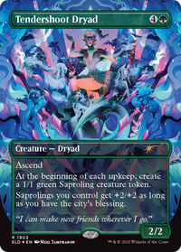 Tendershoot Dryad (Double Rainbow Foil) (SLD-1902) - Secret Lair Drop Series Foil