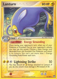 Lanturn  - Reverse Holofoil Power Keepers - Rare