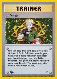 Lt. Surge (017/132) [Gym Heroes] Unlimited Holofoil - Holo Rare