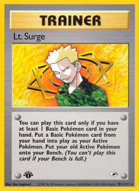 Lt. Surge (101) (101) 101  - Unlimited Gym Heroes - Rare