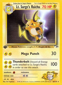 Lt. Surge's Raichu (028/132) [Gym Heroes] 1st Edition - Rare