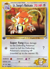 Lt. Surge's Raticate (051/132) [Gym Heroes] 1st Edition - Uncommon