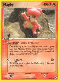 Magby 058  - Reverse Holofoil Legend Maker - Common
