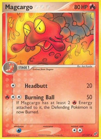 Magcargo - 037/107/107  - Reverse Holofoil Deoxys - Uncommon