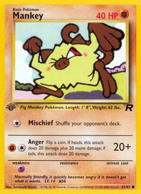 Mankey (061/82) [Team Rocket] 1st Edition - Common