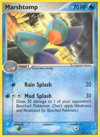 Marshtomp - 024/100/100  - Reverse Holofoil Crystal Guardians - Rare