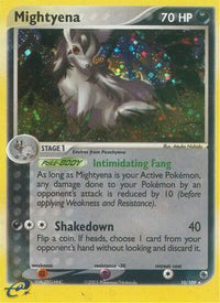 Mightyena - 10/109/109  - Holofoil Ruby and Sapphire - Holo Rare