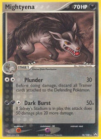 Mightyena  Power Keepers - Rare