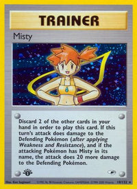 Misty (18) (18) 018  Gym Heroes - Holo Rare