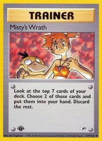 Misty's Wrath (114/132) [Gym Heroes] 1st Edition - Uncommon