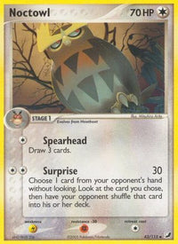 Noctowl  - Reverse Holofoil Unseen Forces - Uncommon