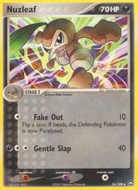 Nuzleaf/108  - Reverse Holofoil Power Keepers - Uncommon