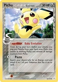 Pichu (Delta Species) 076  Holon Phantoms - Common