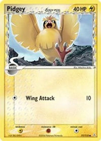 Pidgey (Delta Species) 077  - Reverse Holofoil Holon Phantoms - Common