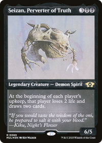 Seizan, Perverter of Truth (Foil Etched) -  Foil (MUL-080) - Multiverse Legends