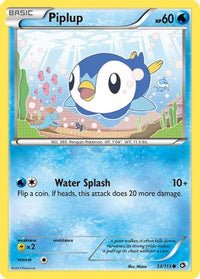 Piplup 033  Legendary Treasures - Common