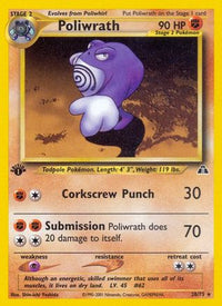 Poliwrath (28) (28) 028/75  - Unlimited Neo Discovery - Rare