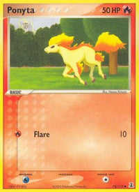 Ponyta  - Reverse Holofoil Delta Species - Common
