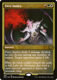 Fiery Justice -  Foil (2X2-495) - Double Masters 2022