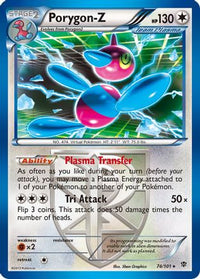 Porygon-Z (Team Plasma) 074  - Holofoil Plasma Blast - Holo Rare