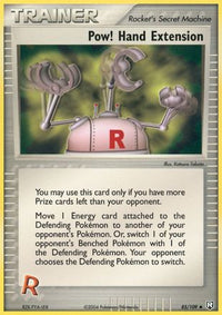 Pow! Hand Extension  Team Rocket Returns - Uncommon
