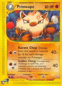 Primeape  Aquapolis - Rare