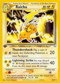 Raichu 021  - Unlimited Neo Revelation - Rare