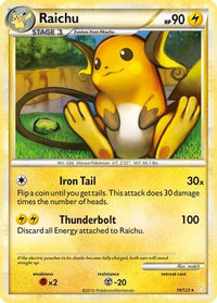 Raichu  - Holofoil HeartGold SoulSilver - Holo Rare