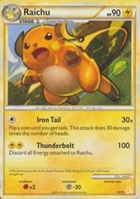 Raichu (#19 Non-Holo)  HGSS Trainer Kit Gyarados & Raichu - Common