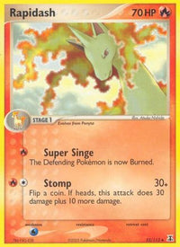 Rapidash  - Reverse Holofoil Delta Species - Uncommon